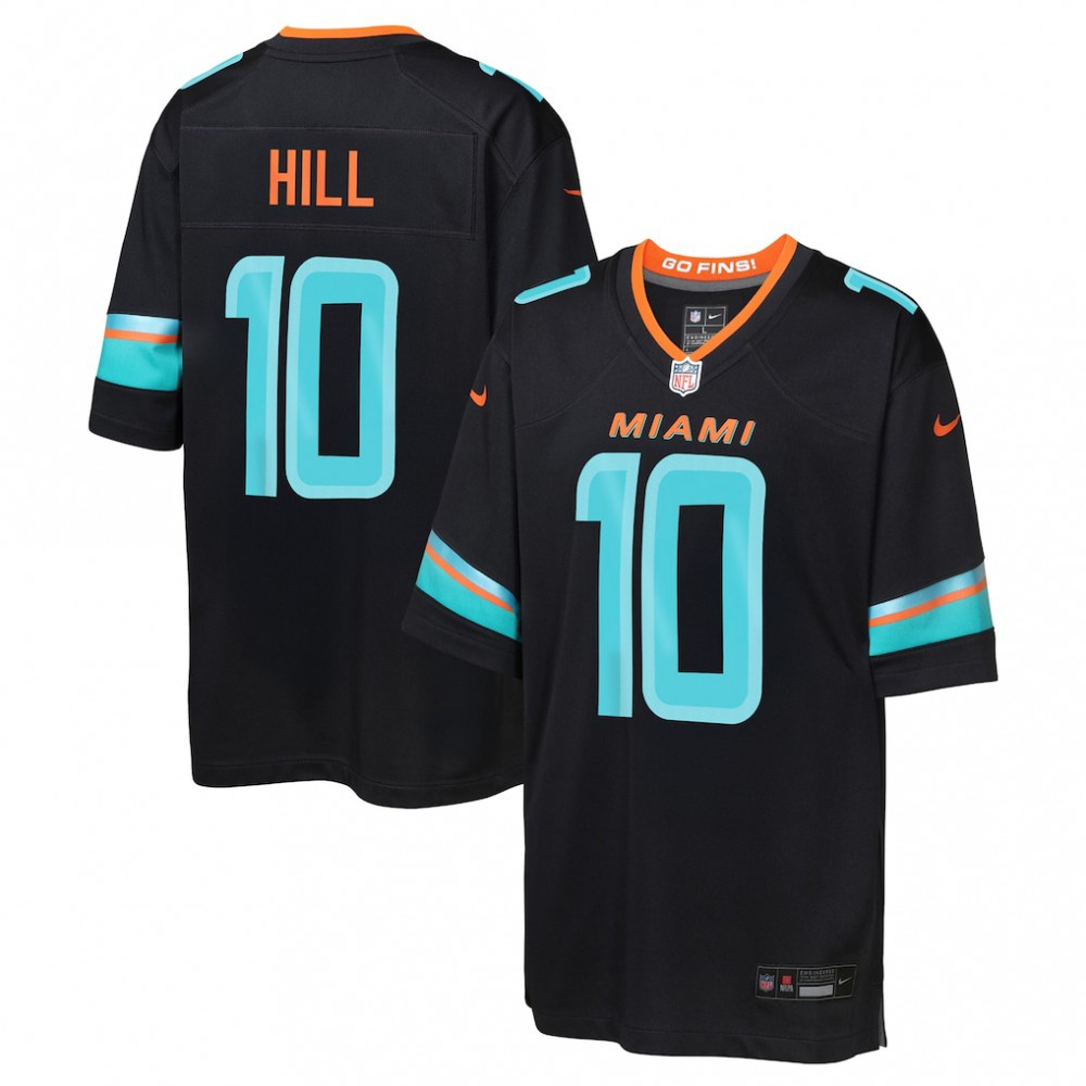 Tyreek Hill Miami Dolphins Nike Youth 2025 Rivalries Collection Game Jersey - Pitch Blue-GridironStore